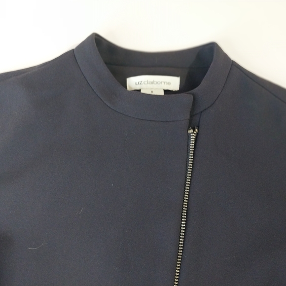 Liz Claiborne Women"s Black  Bomber Jacket Size S - Picture 5 of 13